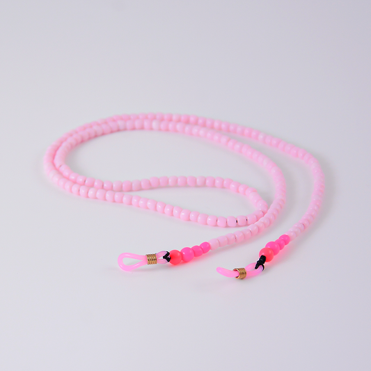 Colar Miçangas Rosa