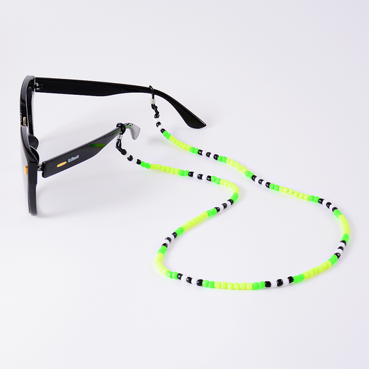 Colar Miçangas Colors Verde Fluorescente