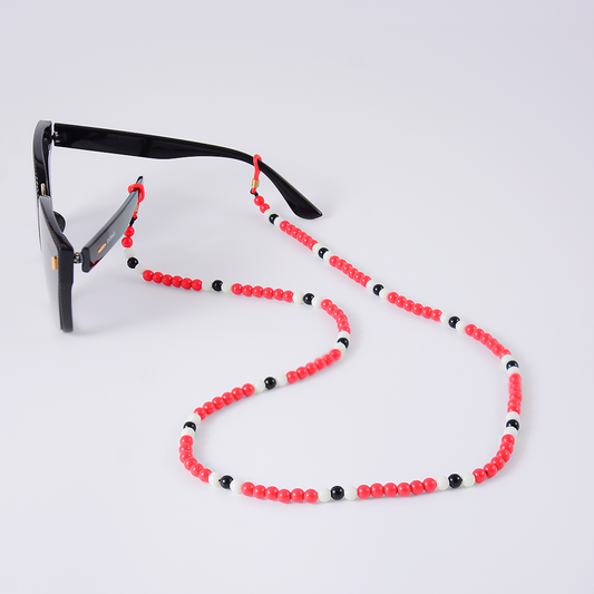 Colar Pérolas Coral Vermelho