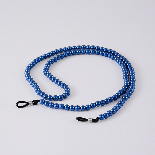 Colar Pérolas Azul Cristalizadas