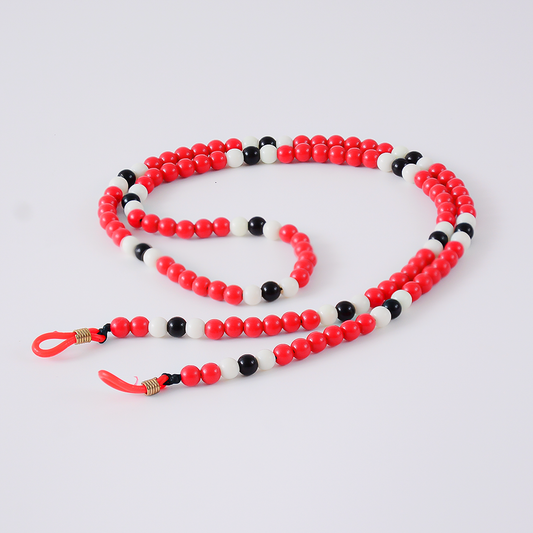 Colar Pérolas Coral Vermelho